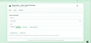 Duley's Docs: Notes, Tasks & Calculator