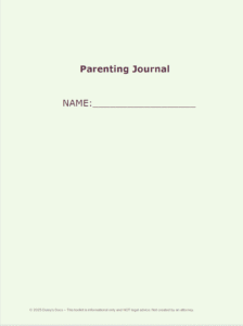 Duley's Docs: Parenting Journal (PRINTABLE)